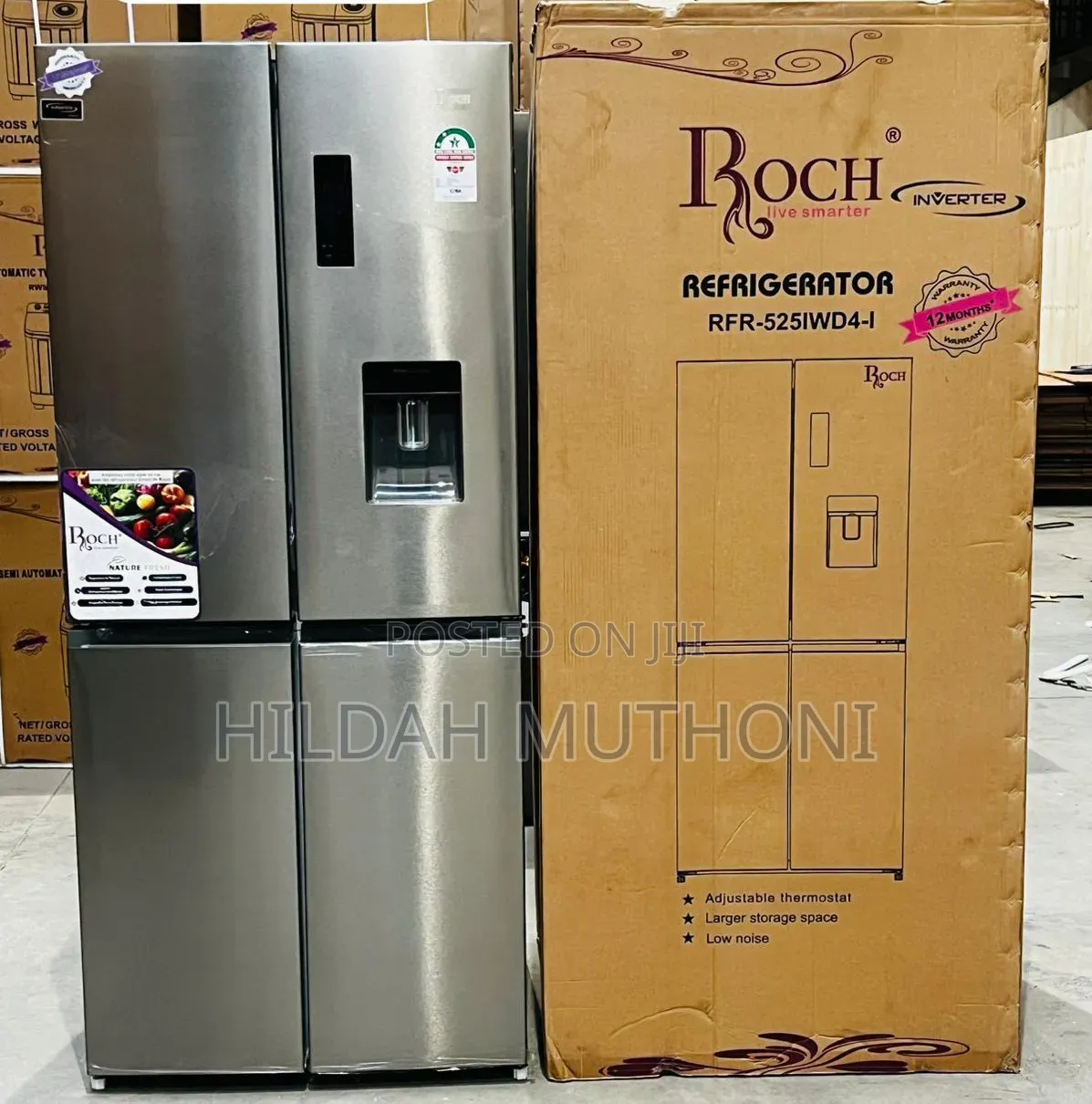 Roch 4 Door 434litre -525iwd4-I Refrigerator With Dispenser