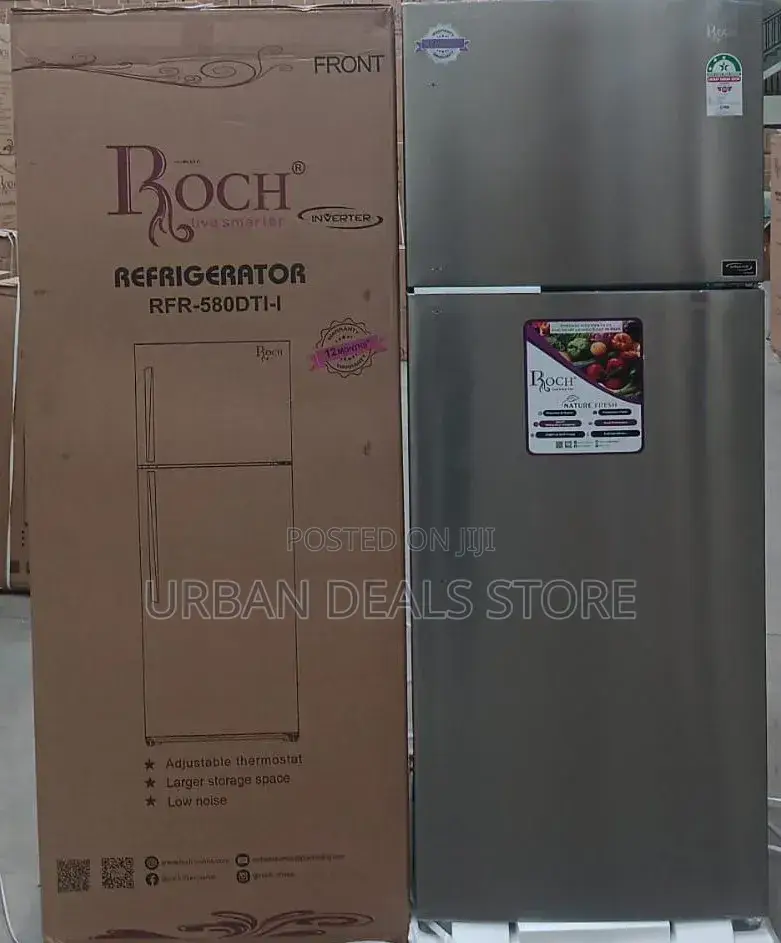 Roch RFR-580-Dt-I 2 Door No Frost With Inverter (465 Litres )