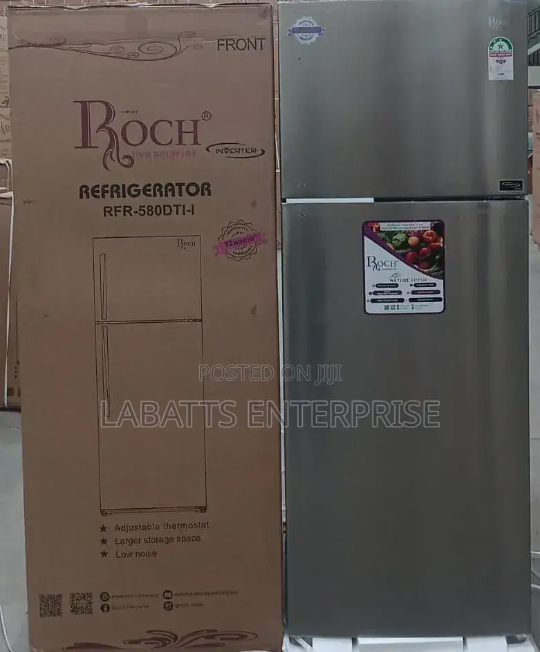 Roch RFR-580-Dt-I 2 Door No Frost With Inverter (465 Litres )