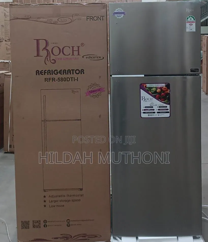 Roch RFR-580-Dt-I 2 Door No Frost With Inverter (465 L )