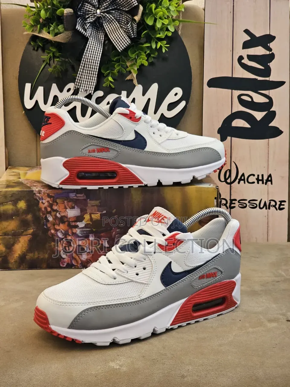 Designer Nike Airmax 90 Leather Sneakers