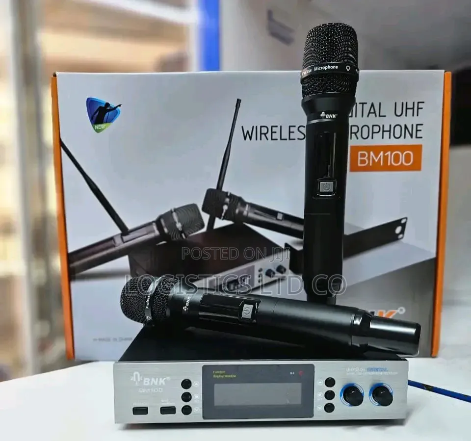 BNK Bm100 Dual Uhf Handheld Wireless Microphone
