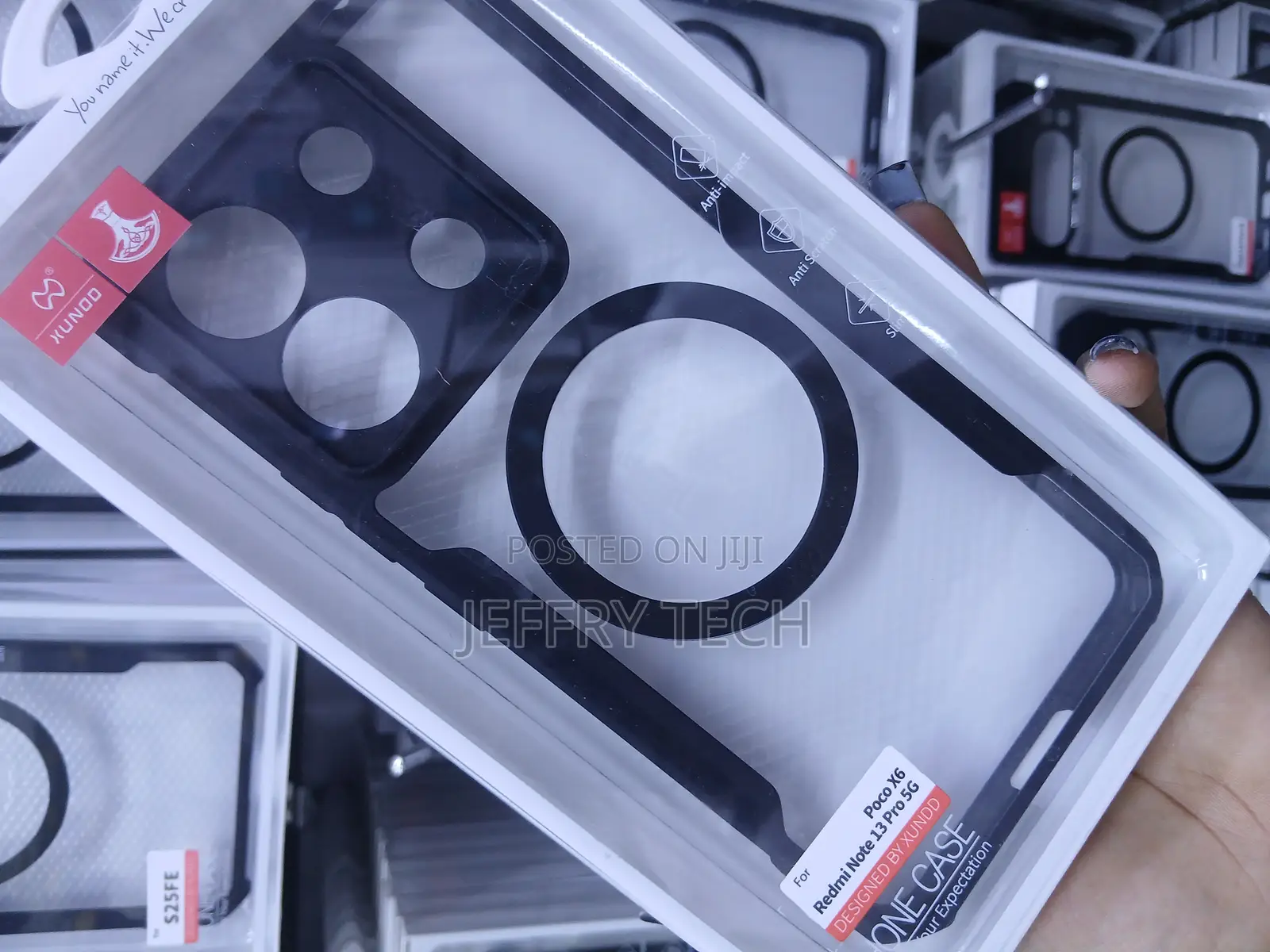 Magnetic Shockproofcase for Redmi Note 13 Pro 5g and Poco X6 5g.