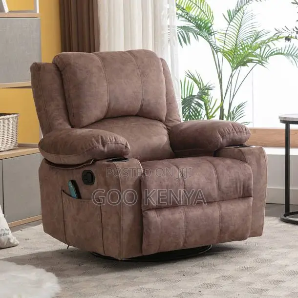 Home Sofa; Cozy Reclining Sofa With High-Density Foam and Soft Fabric