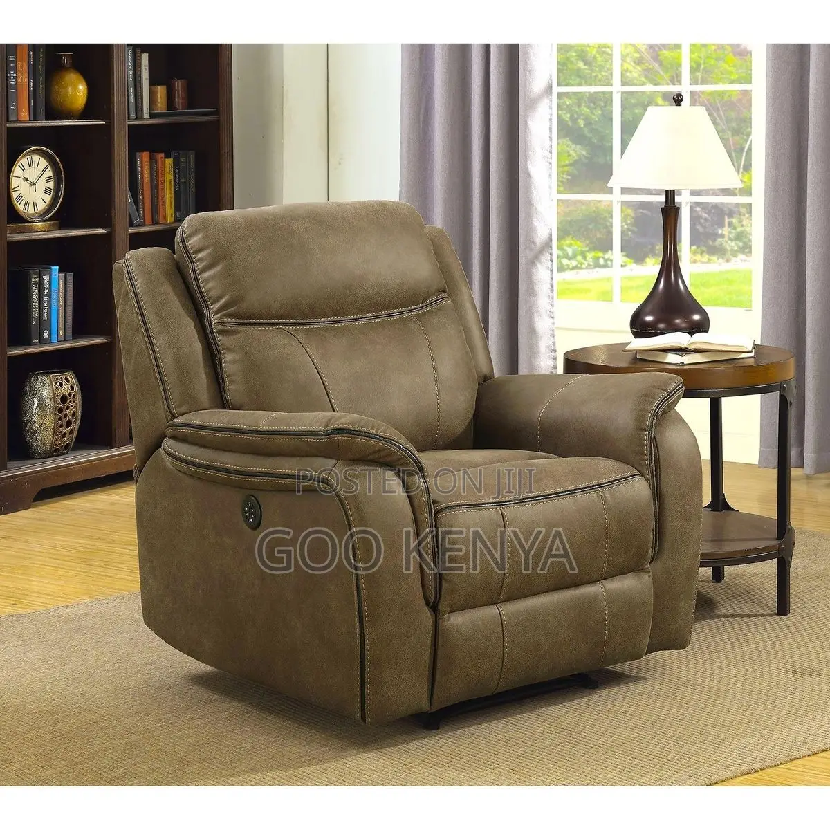 Home Sofa; Cozy Reclining Sofa With High-Density Foam and Soft Fabric