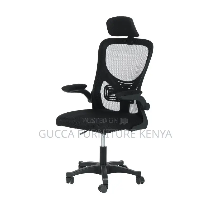 Modern Mesh Swivel Chair With Headrest