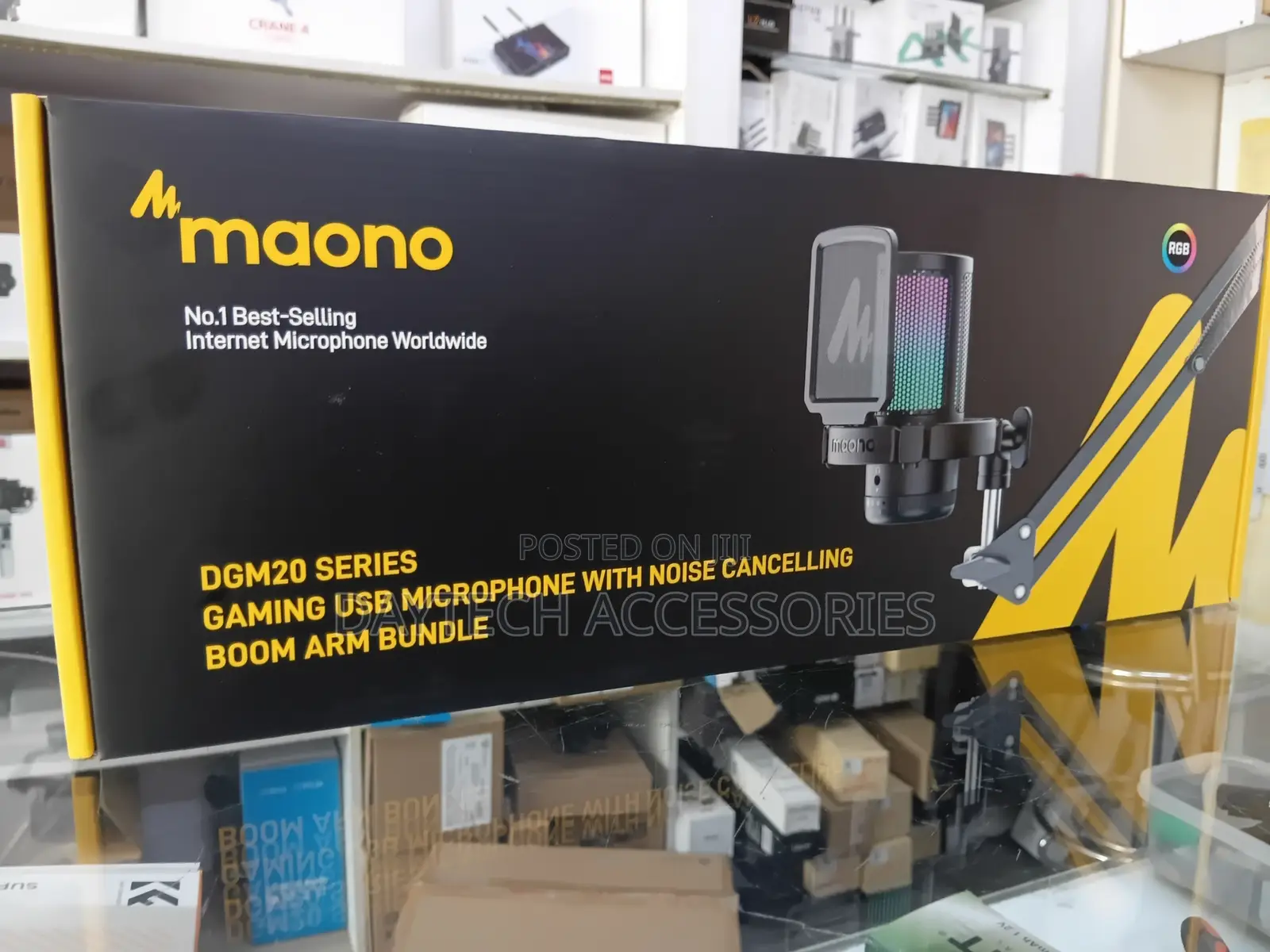 Maono Dgm20 Usb Gaming Microphone for Pc Condenser Mic With RGB Lights