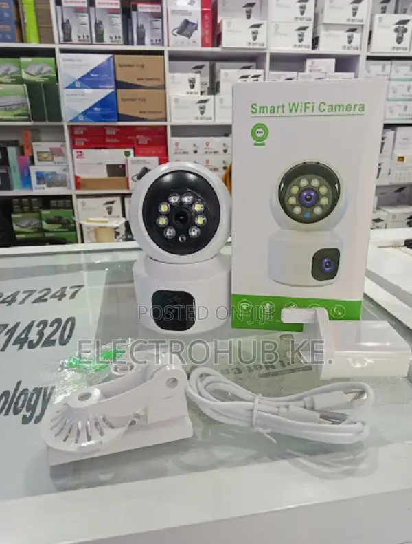 Dual Lens V380 Indoor Camera - 360 View With Night Vision
