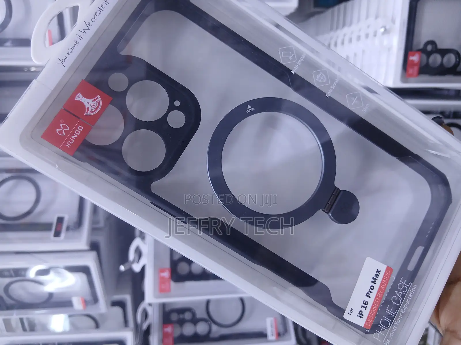 Xundd Shockproof Clear Case Designed for the iPhone 16 Pro Max,