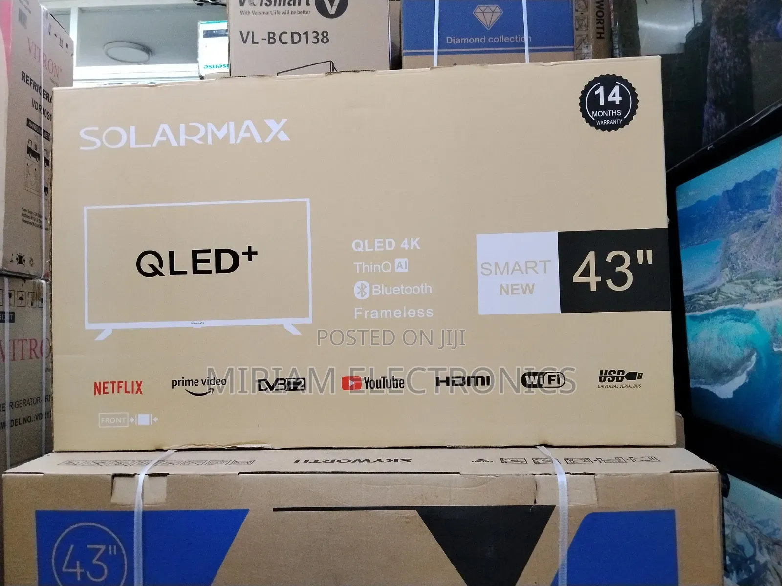 Solarmax 43" Inch Full Hd Frameless Smart Android