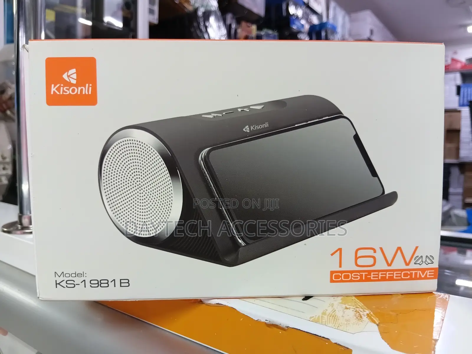 Kisonli Ks-1981b Portable Bluetooth Speaker - Black