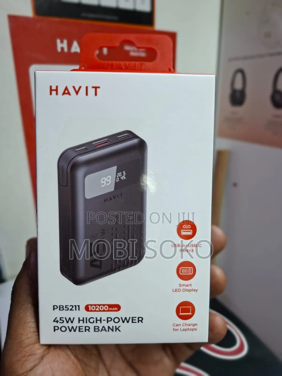 Havit Power Bank Pb5211 10200mah 45w