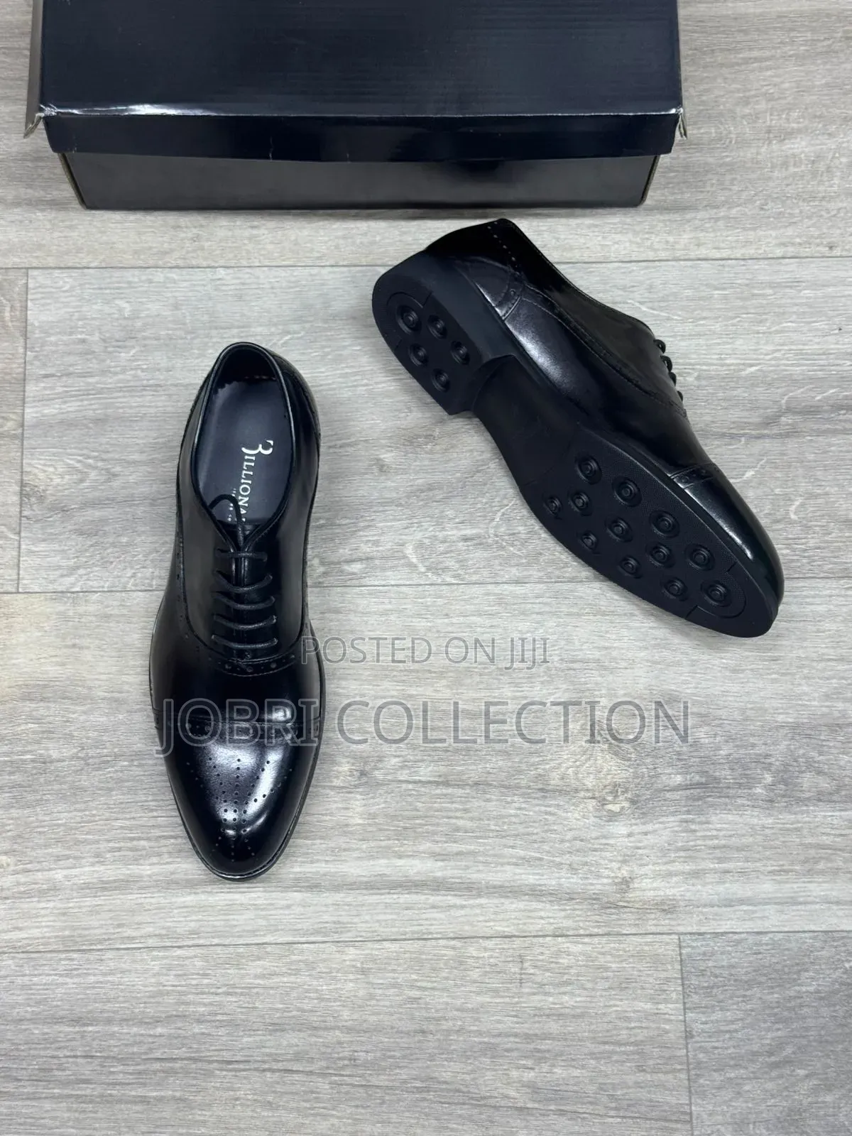 Black Billionaire Official Leather Low Cut Shoes