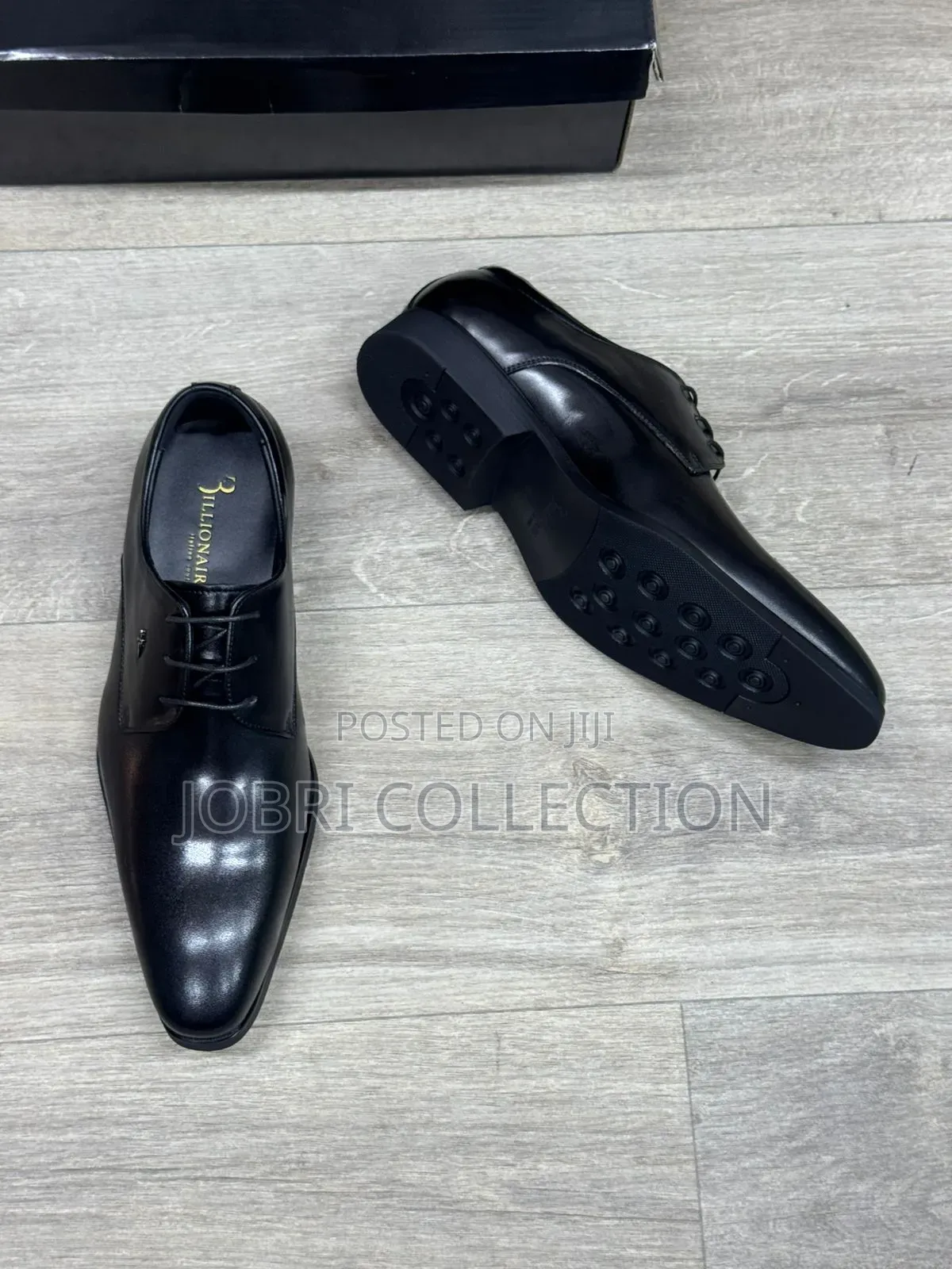 Black Billionaire Official Leather Low Cut Shoes