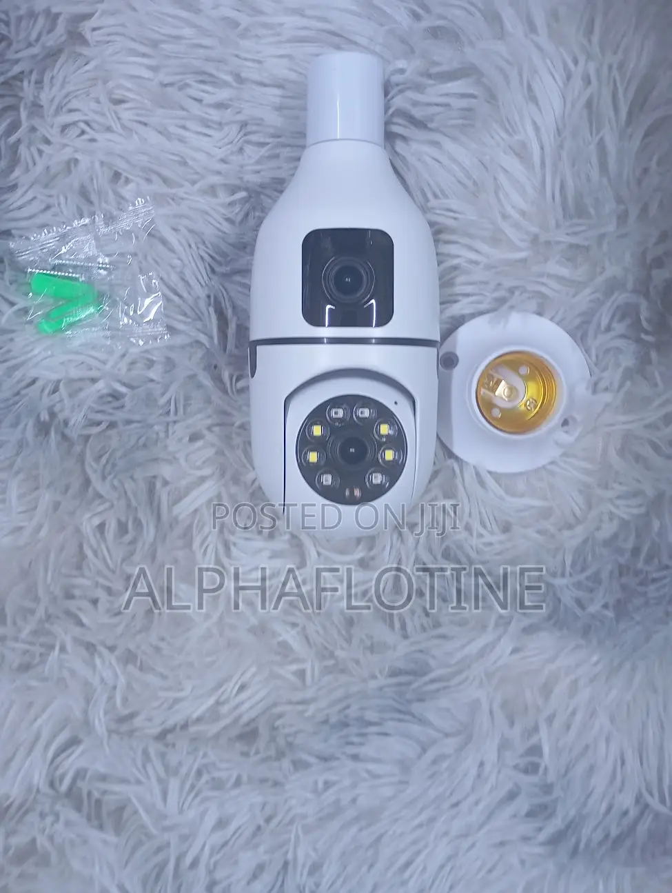V380 Pro Dual Lens 360° PTZ Bulb Camera Wireless Home Security Cam
