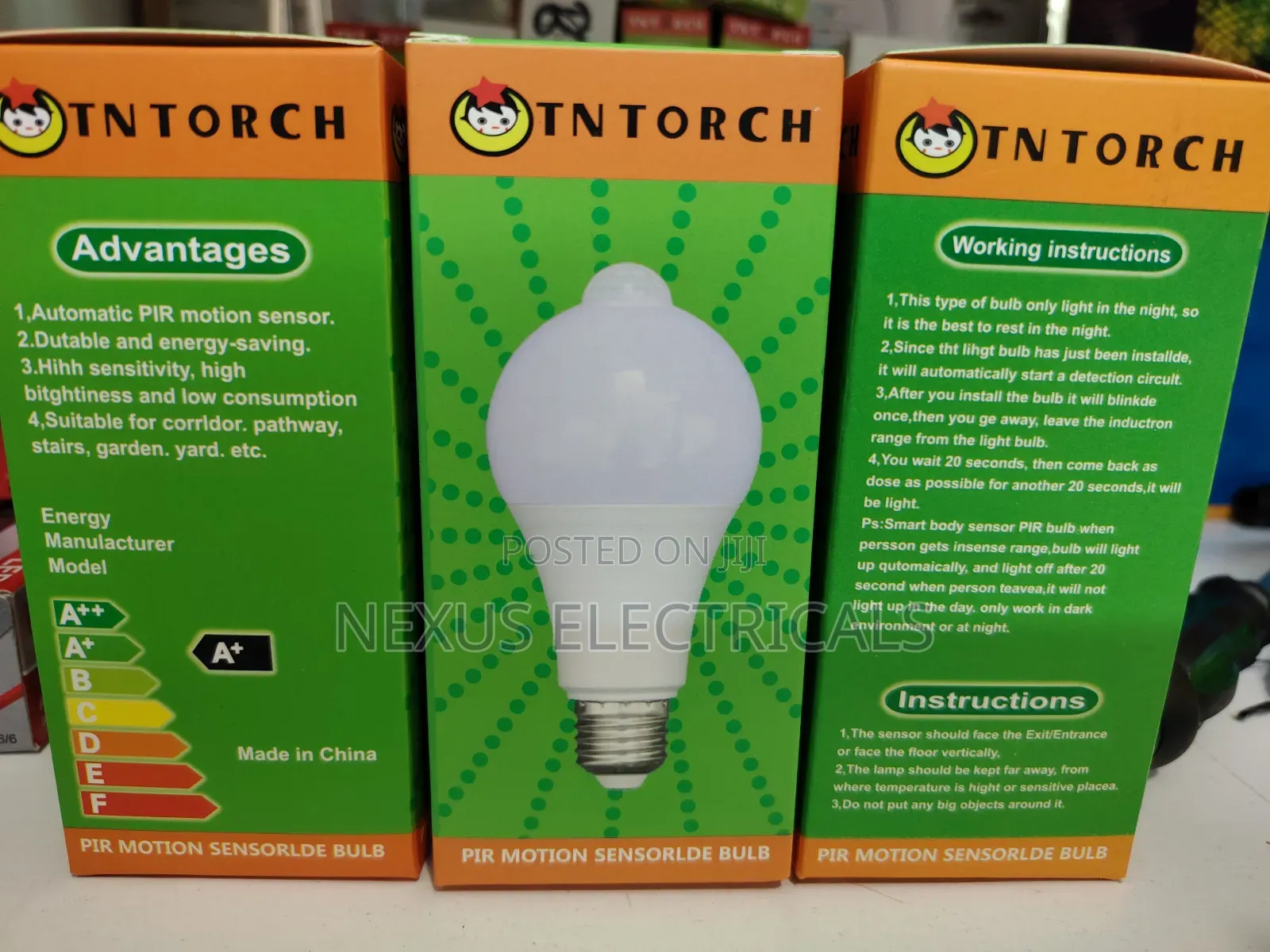 Motion Sensor Bulbs 9w