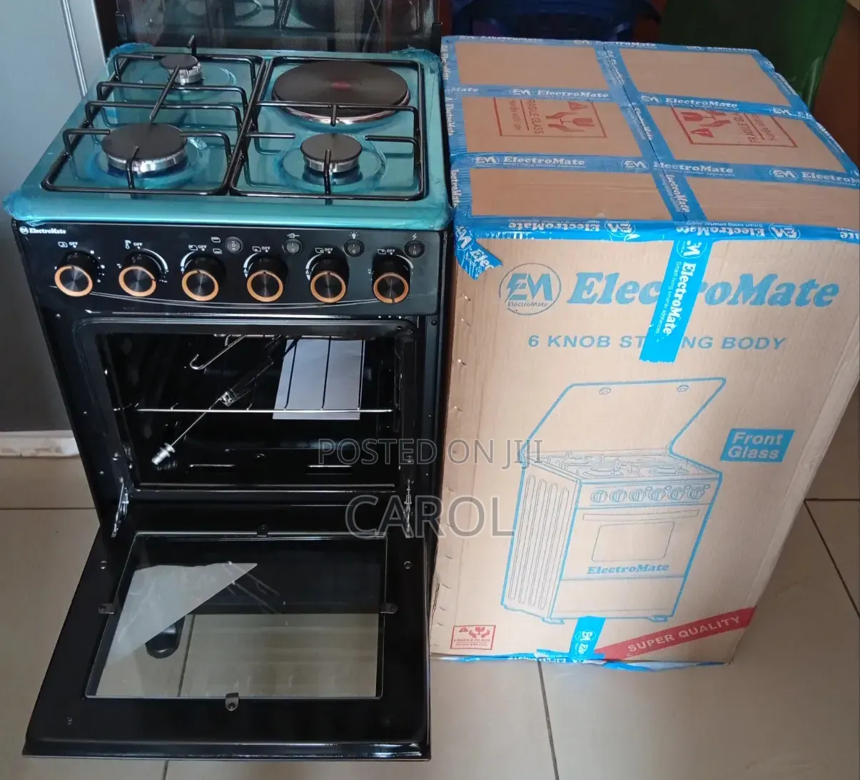 Stainless Surface Top Standing Cooker Electromate