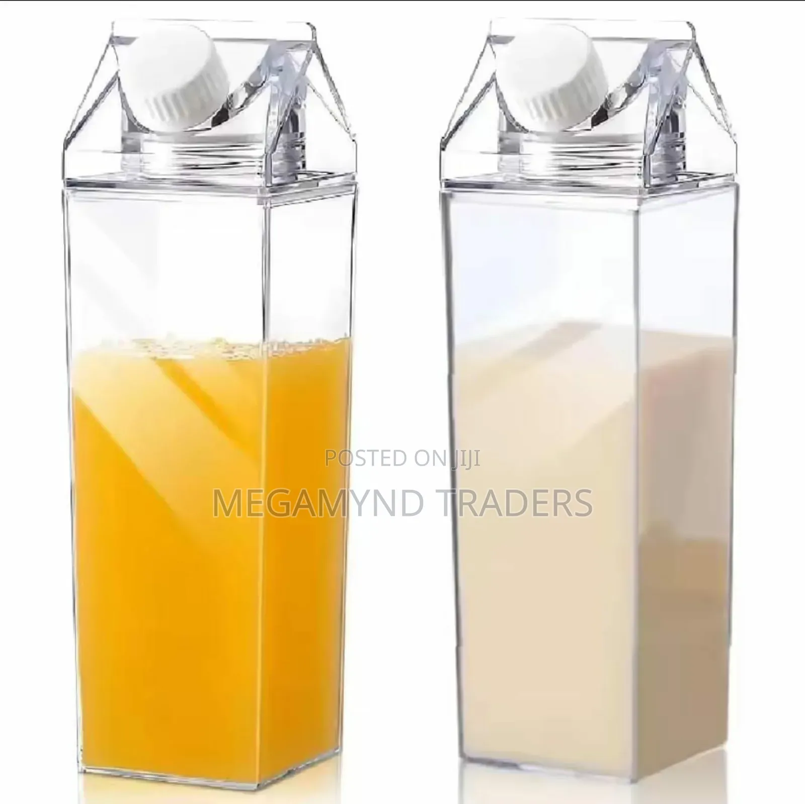 Milk Water Bottle 1000ml /Plastic Square Milk Bottle 1 LTR