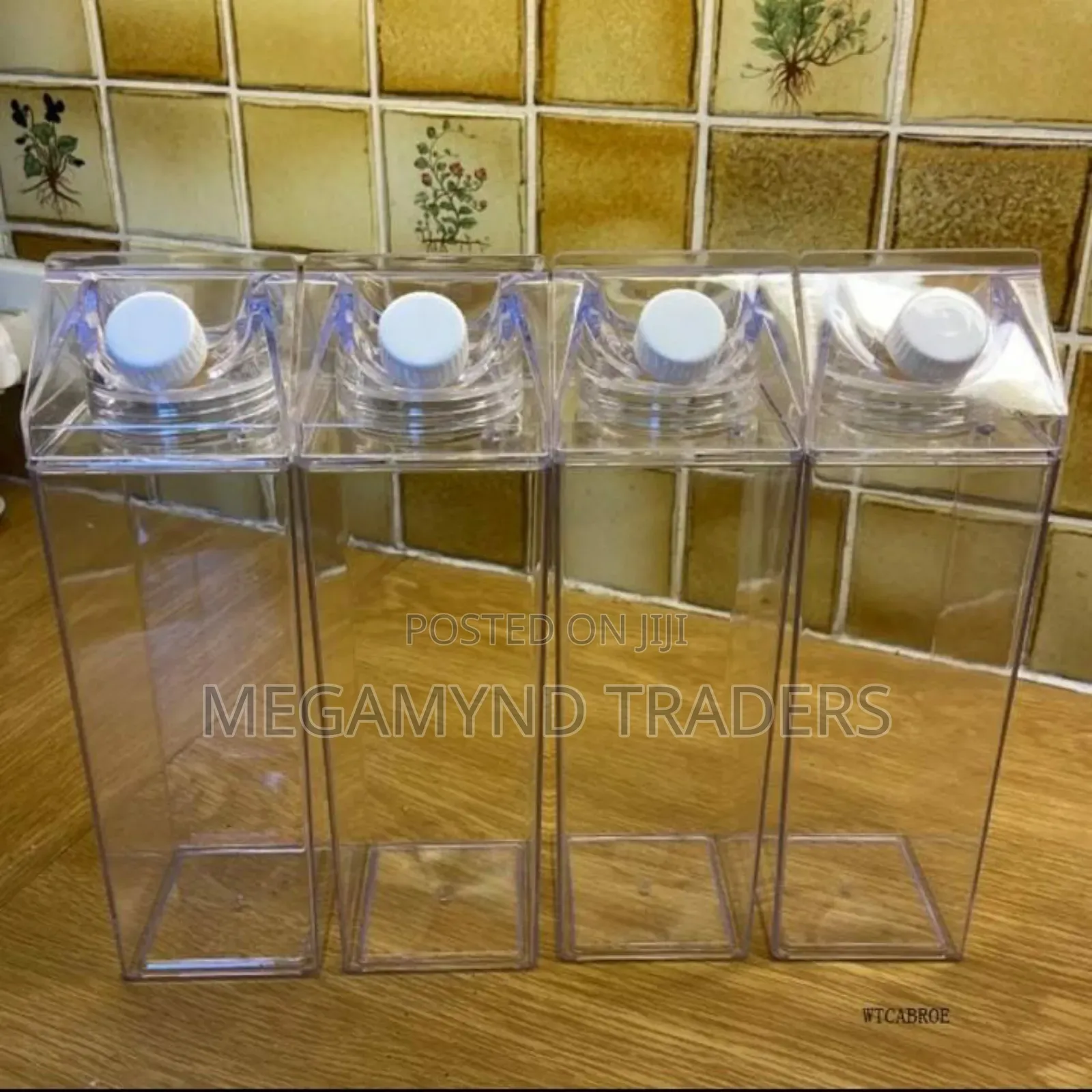 Milk Water Bottle 1000ml /Plastic Square Milk Bottle 1 LTR