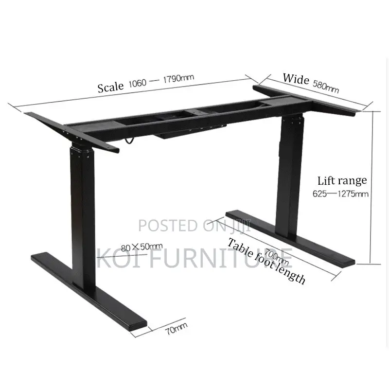 Office Desk; 120cm Soft Launch Adjustable Home Office Table