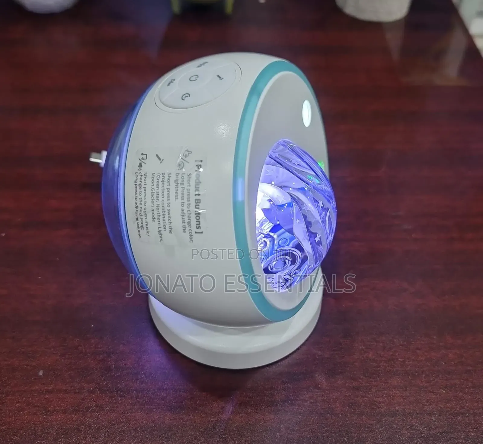 7-in-1 Galaxy Star Projector With 15 Nature Sounds Moon Display