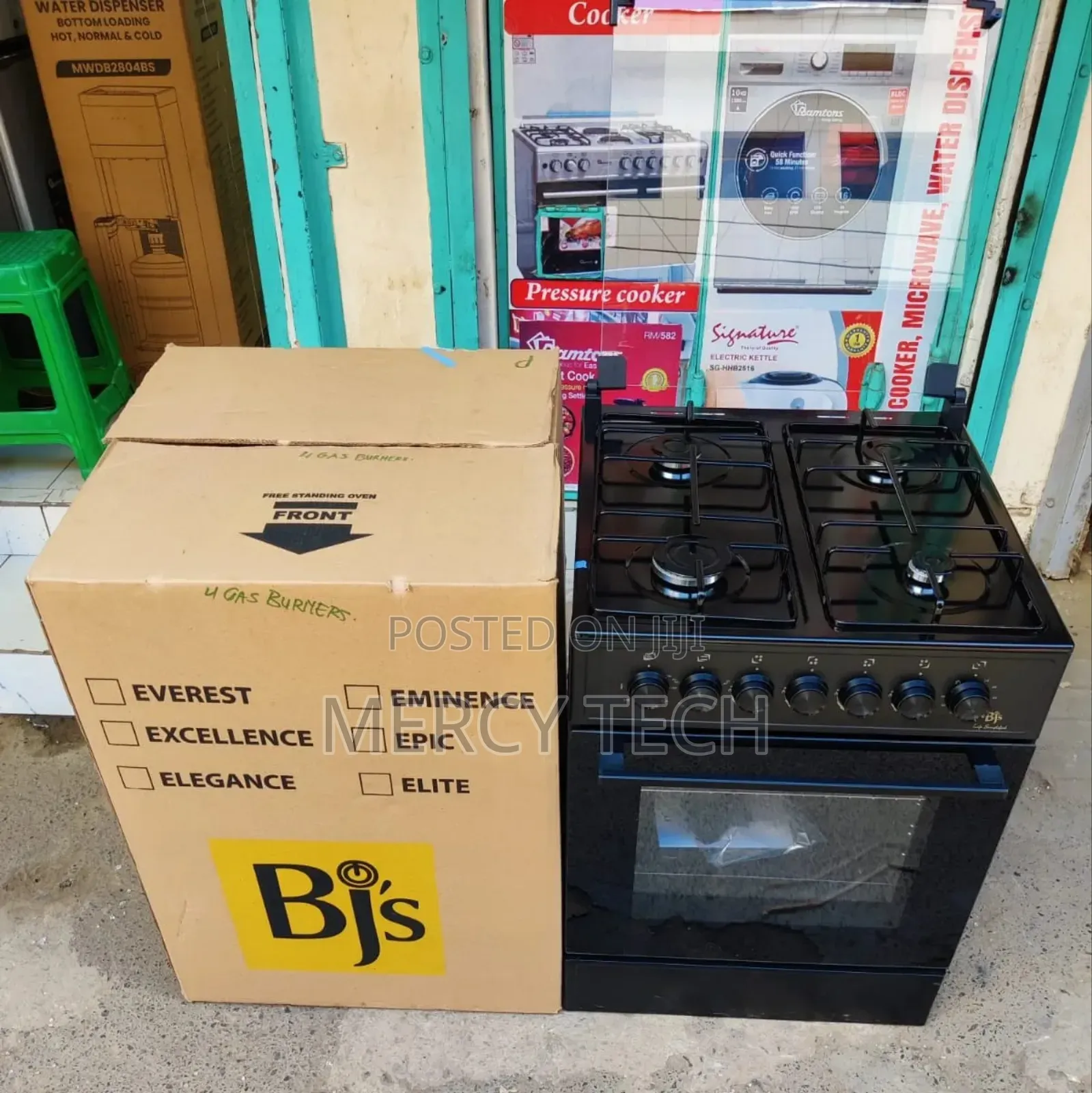BJS Full Gas Cooker 50*55(4‐Gas Burner Stove With Oven)