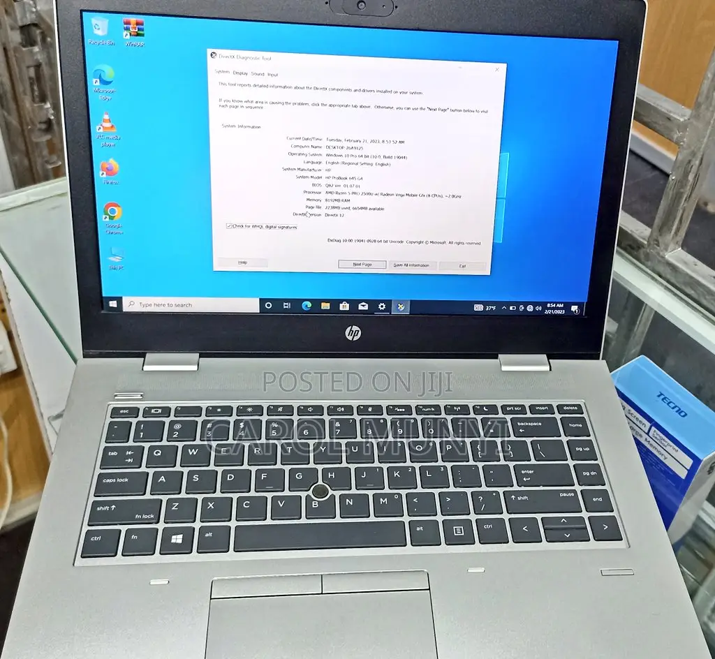 New Laptop HP EliteBook 840 G4 8GB AMD Ryzen 5 SSD 256GB