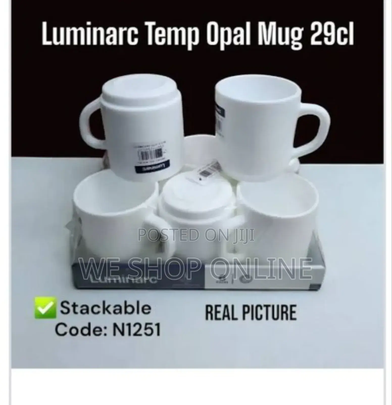 Set of 6 Luminarc 29cl Cups