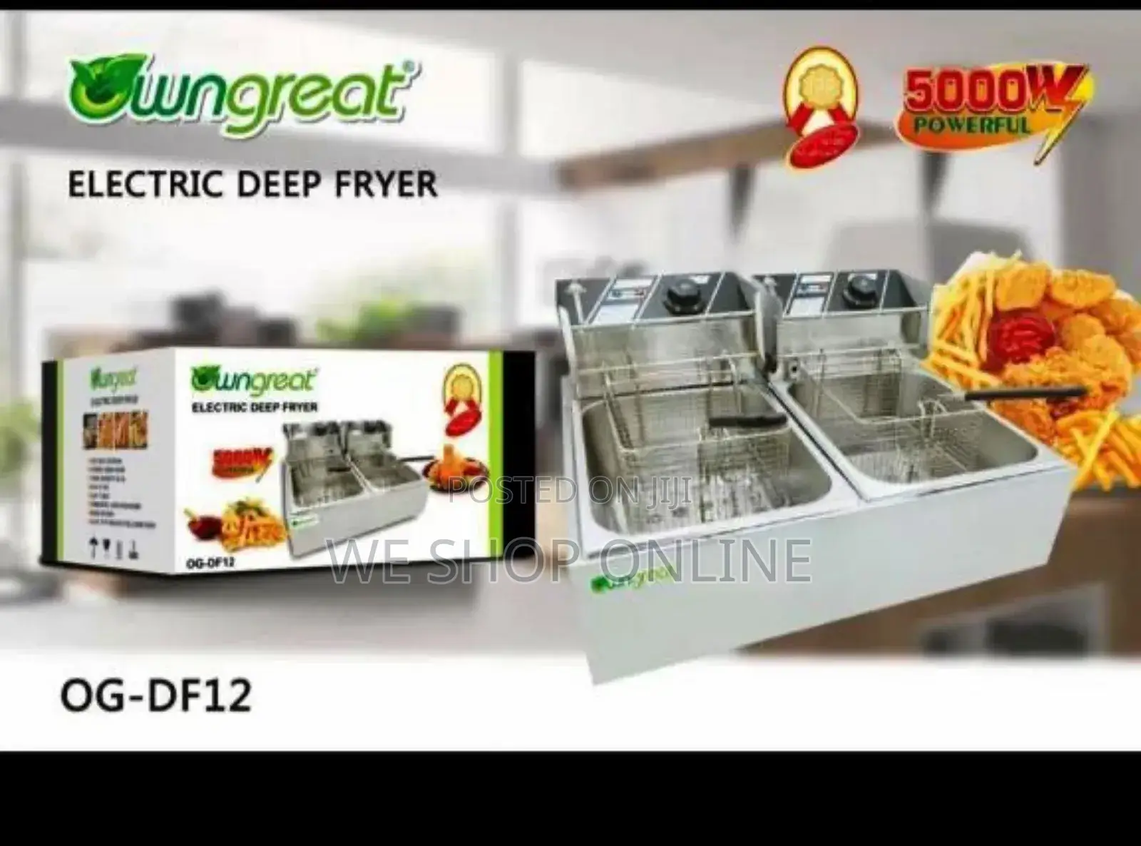 Owngreat 12 Litre Double Deep Fryer