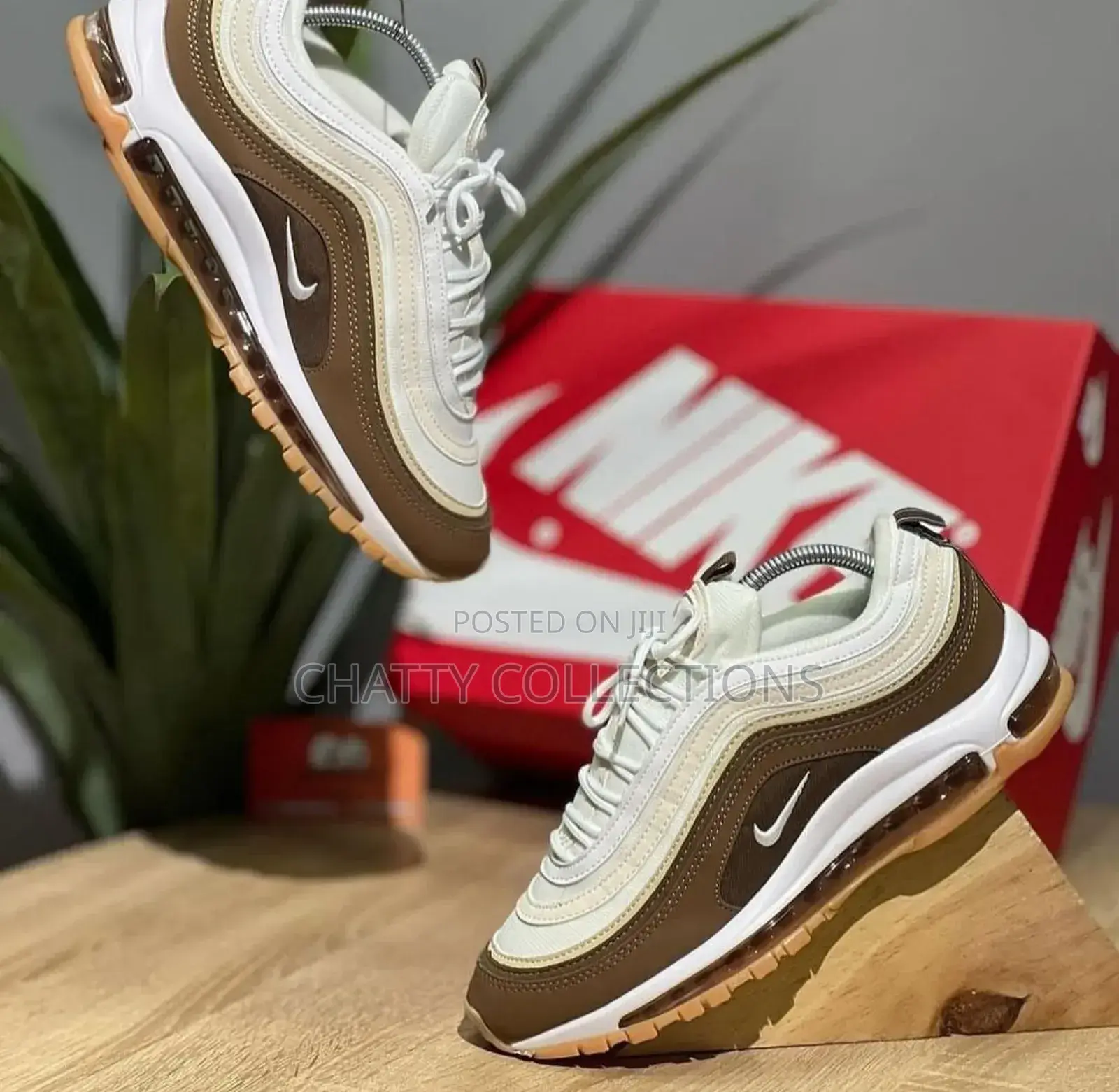 Brown Unisex Airmax 97 Sneakers Size 38 to 45