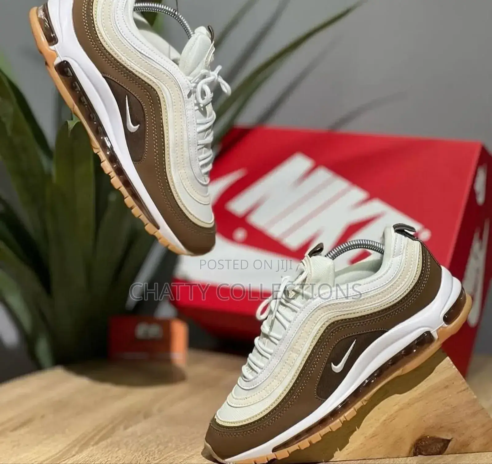 Brown Unisex Airmax 97 Sneakers Size 38 to 45
