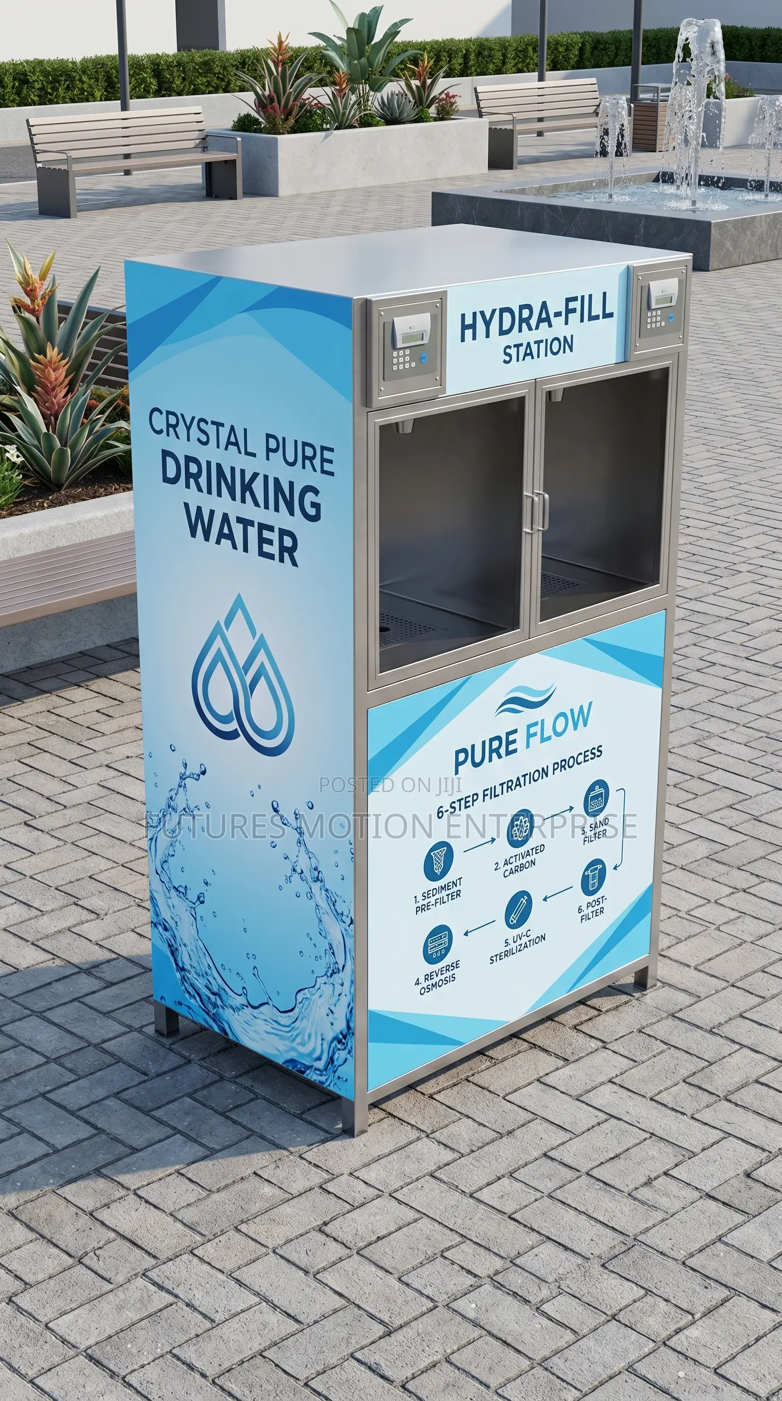Premium Water Atm Business With Bottle Rinser