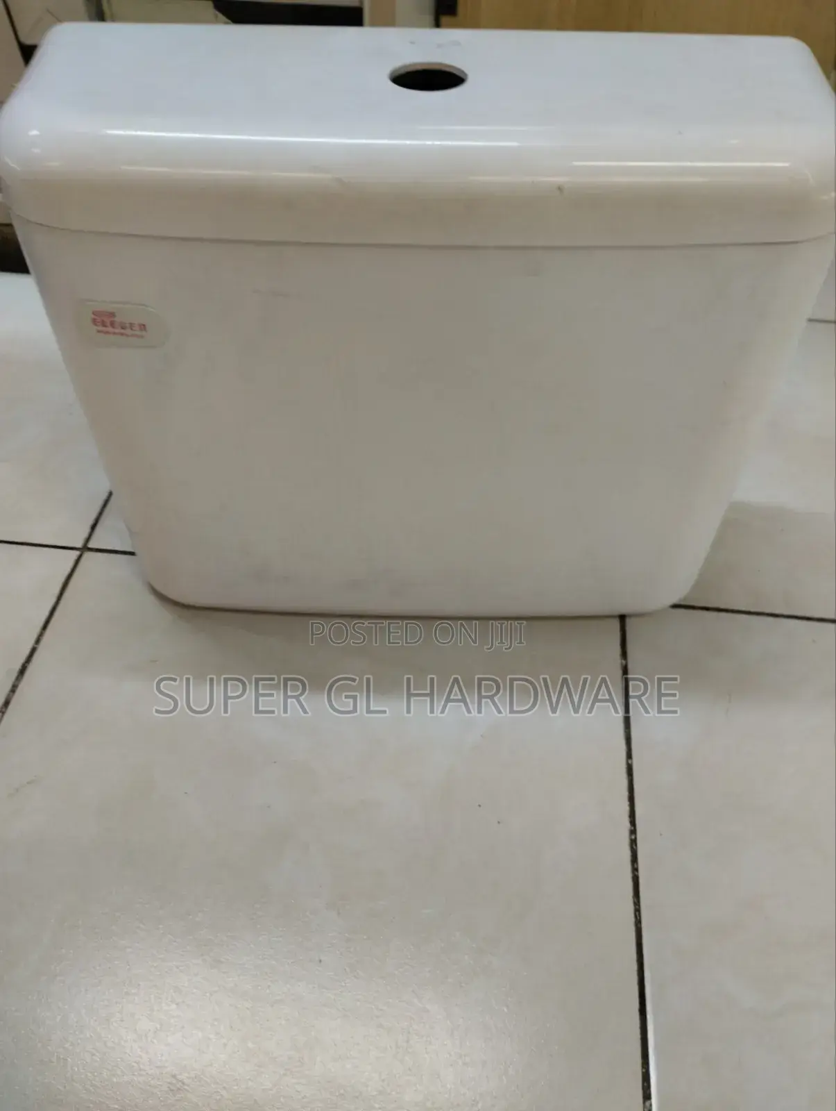 White Plastic Toilet Cistern