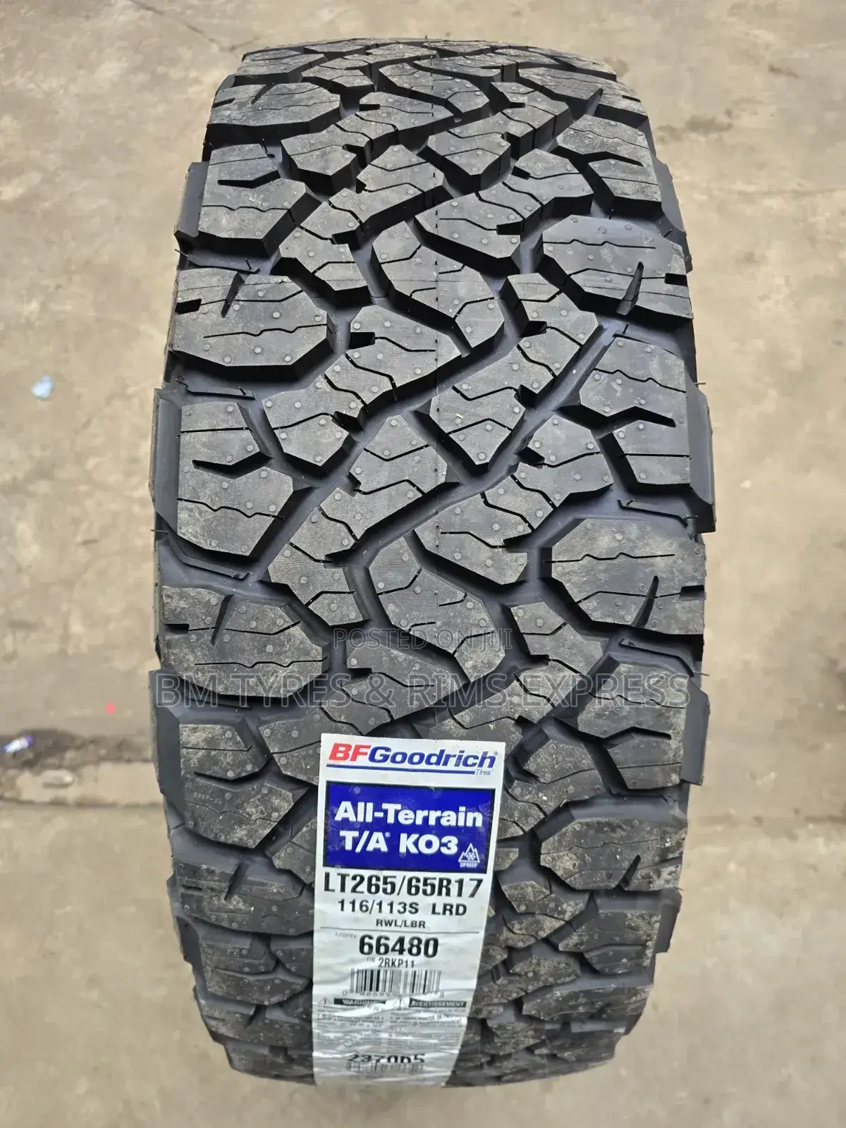 265 /65 R17 Bf Goodrich( Ko3) New Technology.
