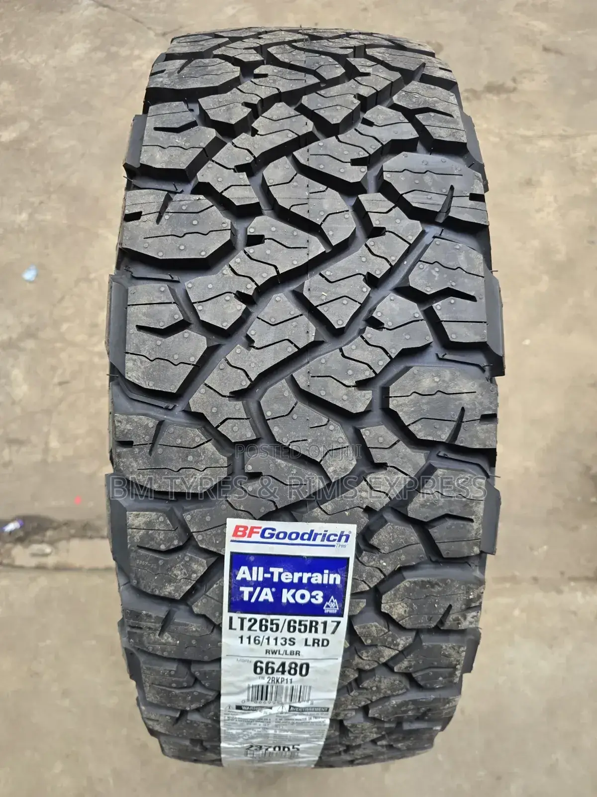 265 /65 R17 Bf Goodrich( Ko3) New Technology.