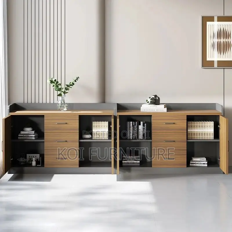 Office Cabinet; Executive Lockable Timeless Style Credenza Cabinet