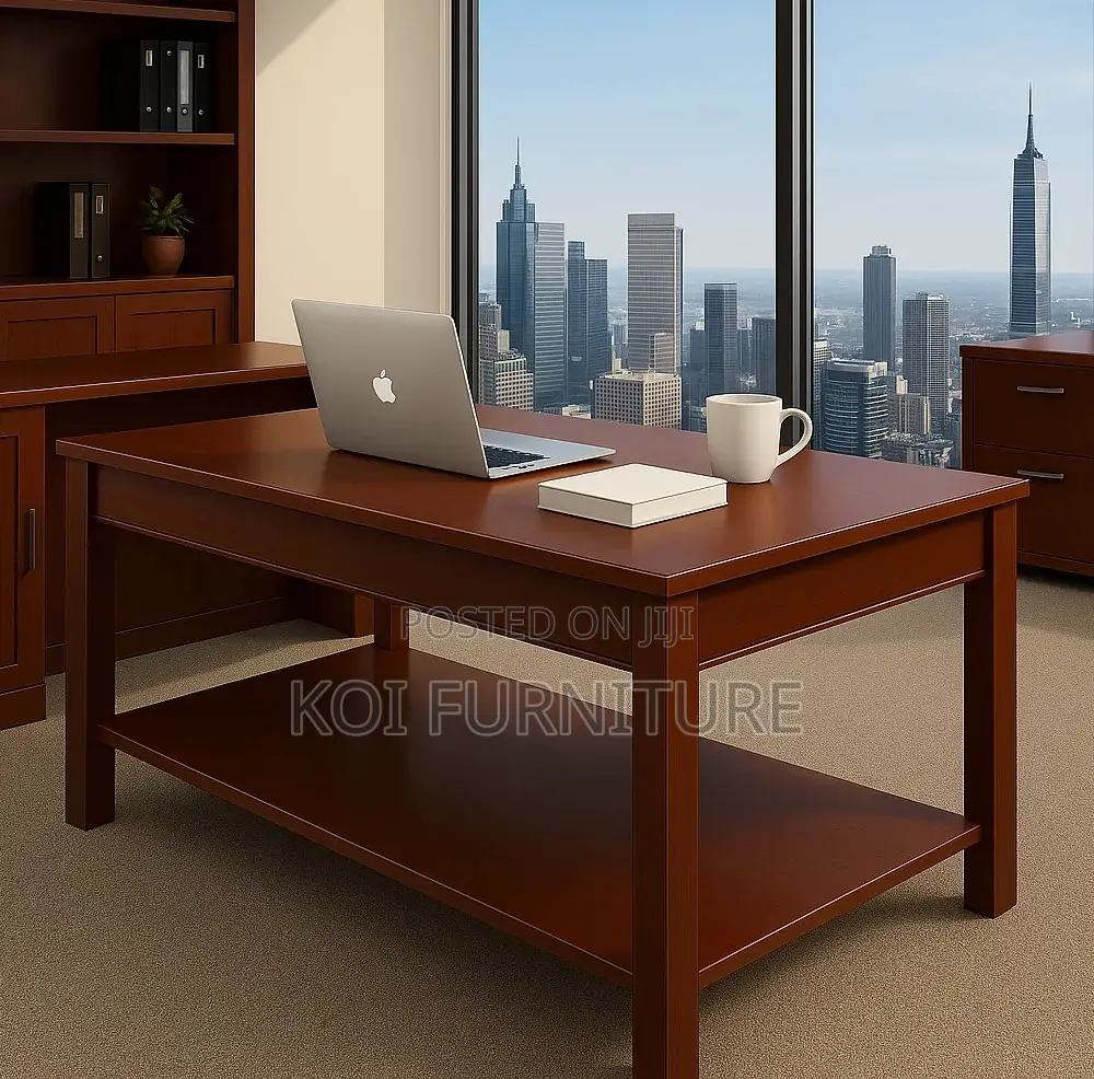 Coffee Table; Mahogany Living Room Home Office Coffee Table