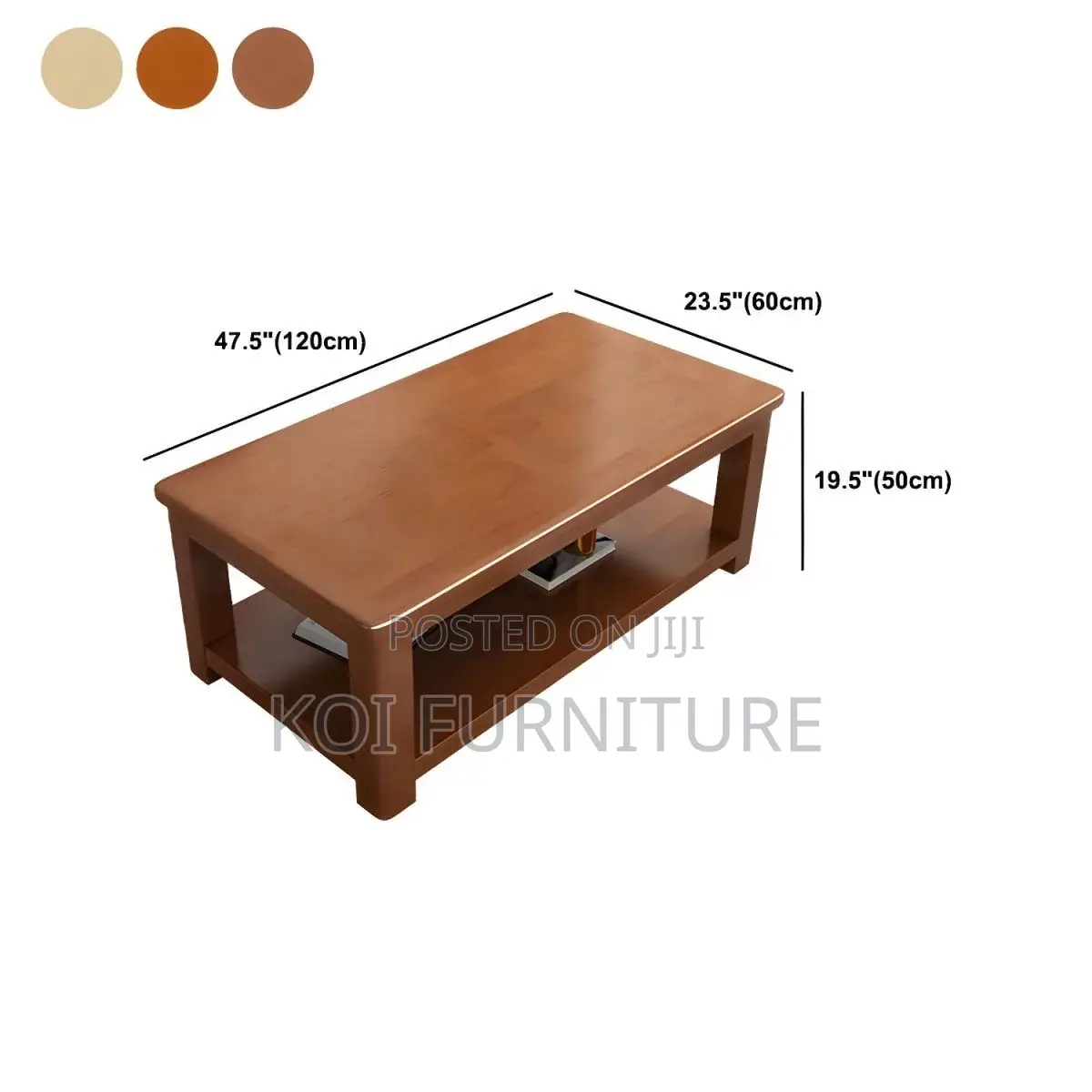 Coffee Table; Mahogany Living Room Home Office Coffee Table