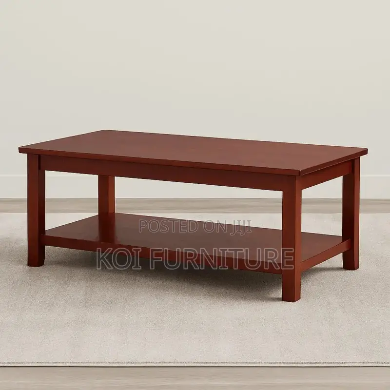 Coffee Table; Mahogany Living Room Home Office Coffee Table