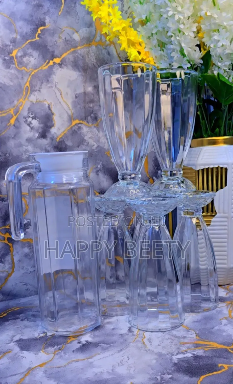 Water/Juice Set
7 PCS 
1 Jug +6 Glasses