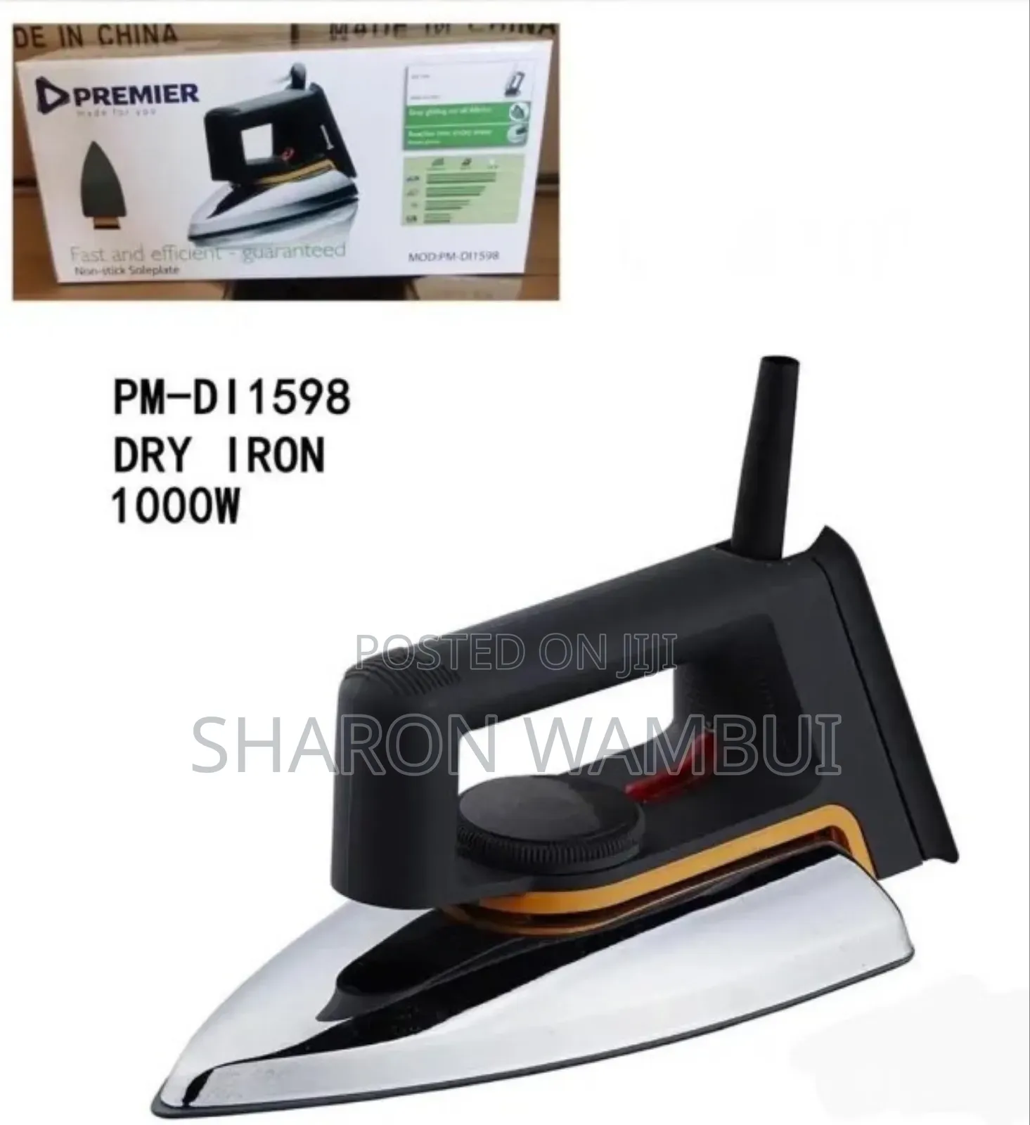New Premier Dry Iron 1000w/Premier Dry Iron 1000w