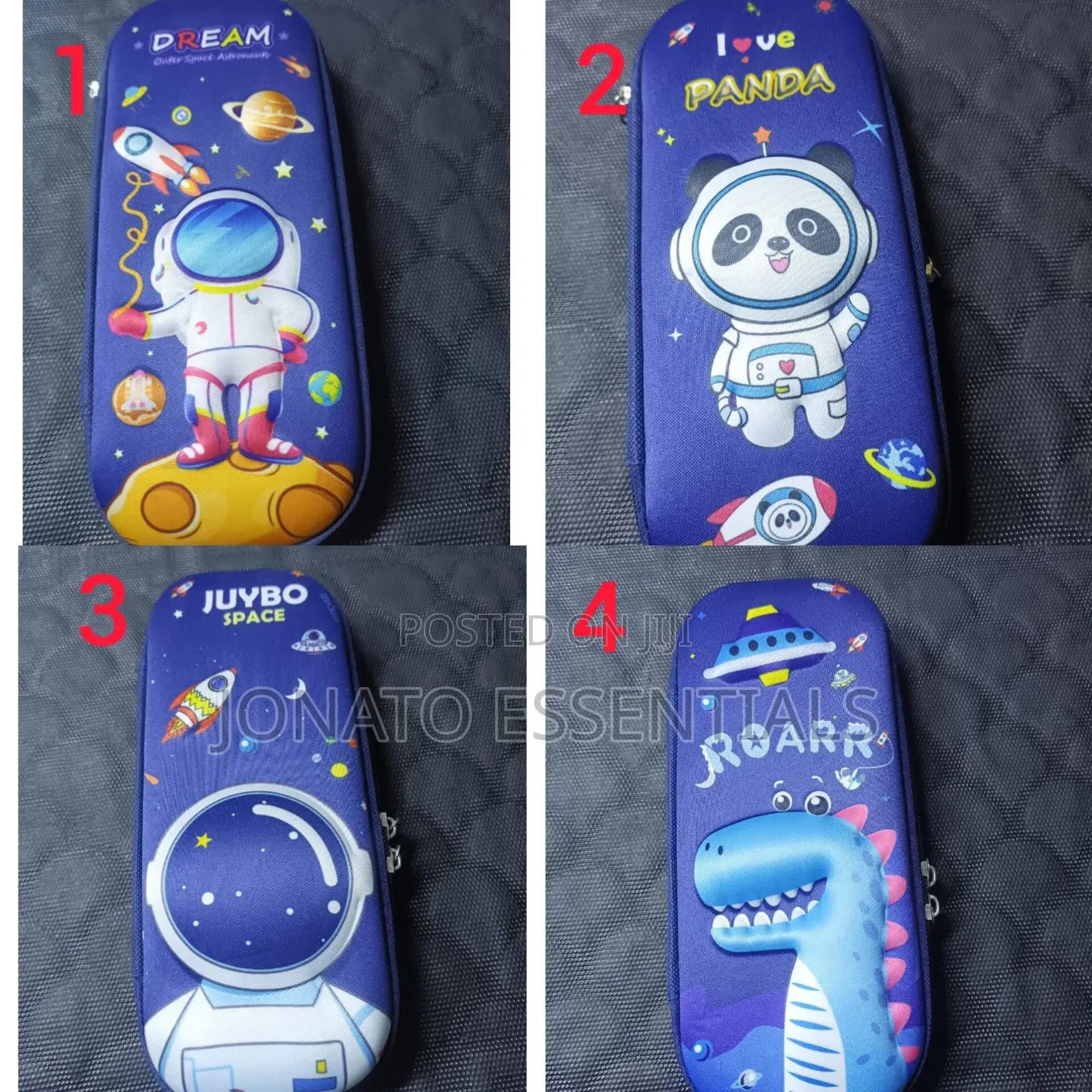 3d Space Astronaut Dinosaur Hard Shell Pencil Case for Kids