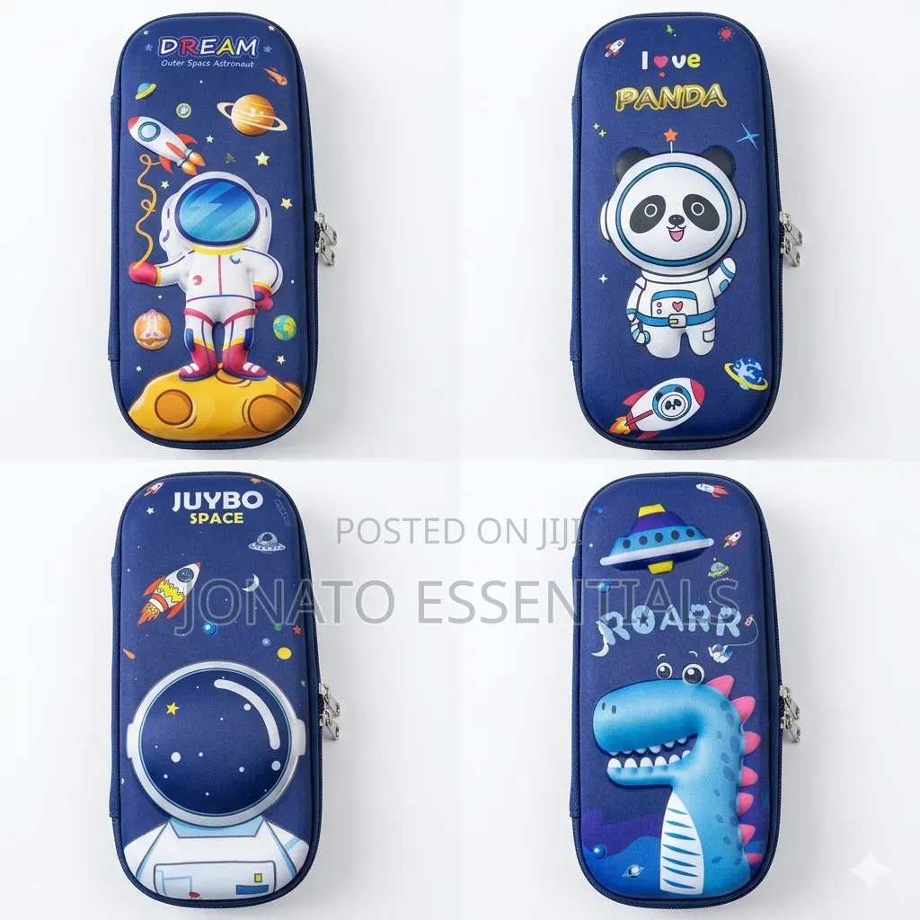 3d Space Astronaut Dinosaur Hard Shell Pencil Case for Kids