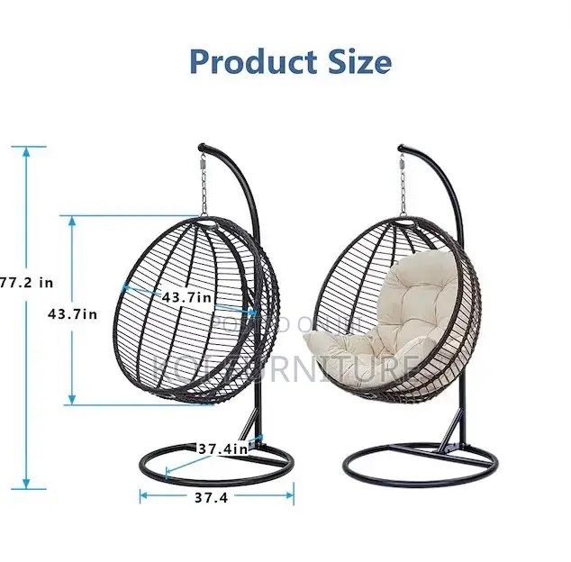 Home Chais; Balcony Hanging Rattan Made Easy Relaxing Hammock Seat