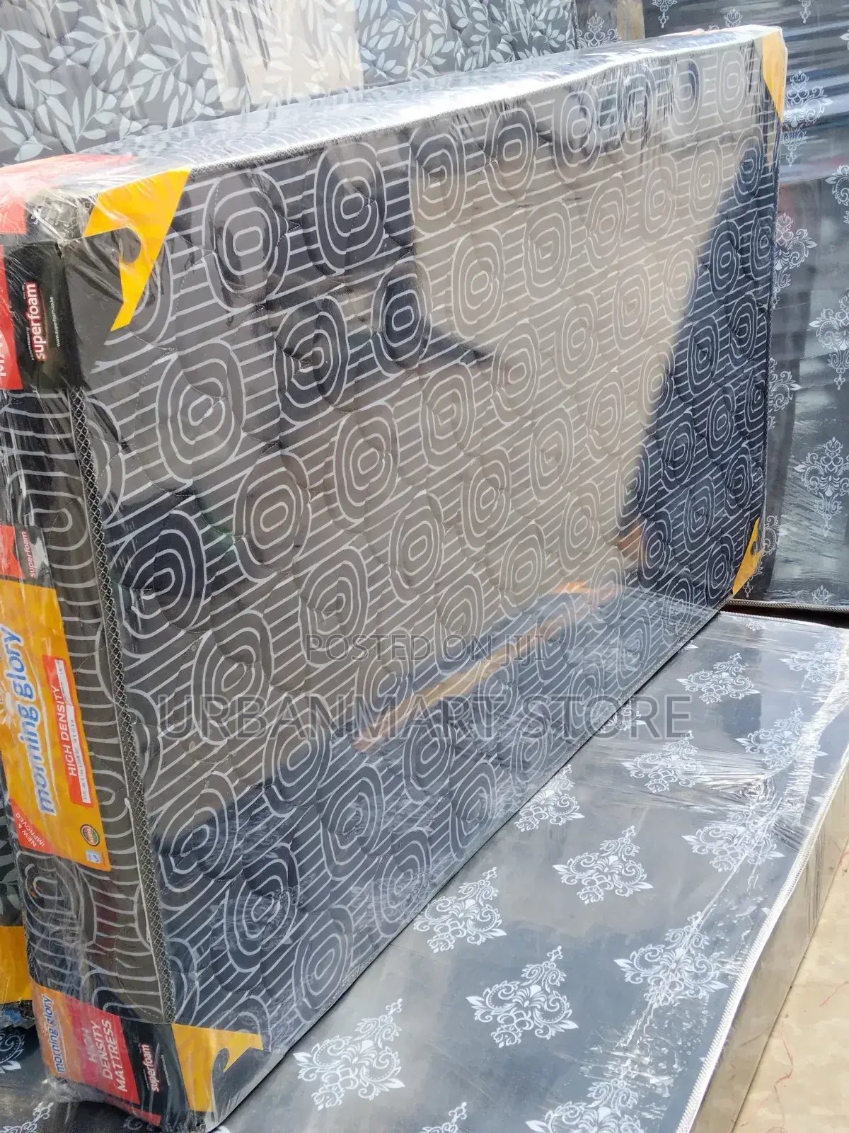 Morning Glory Foam Mattress 3 1⁄2 × 6 by 8 Quilted High Density