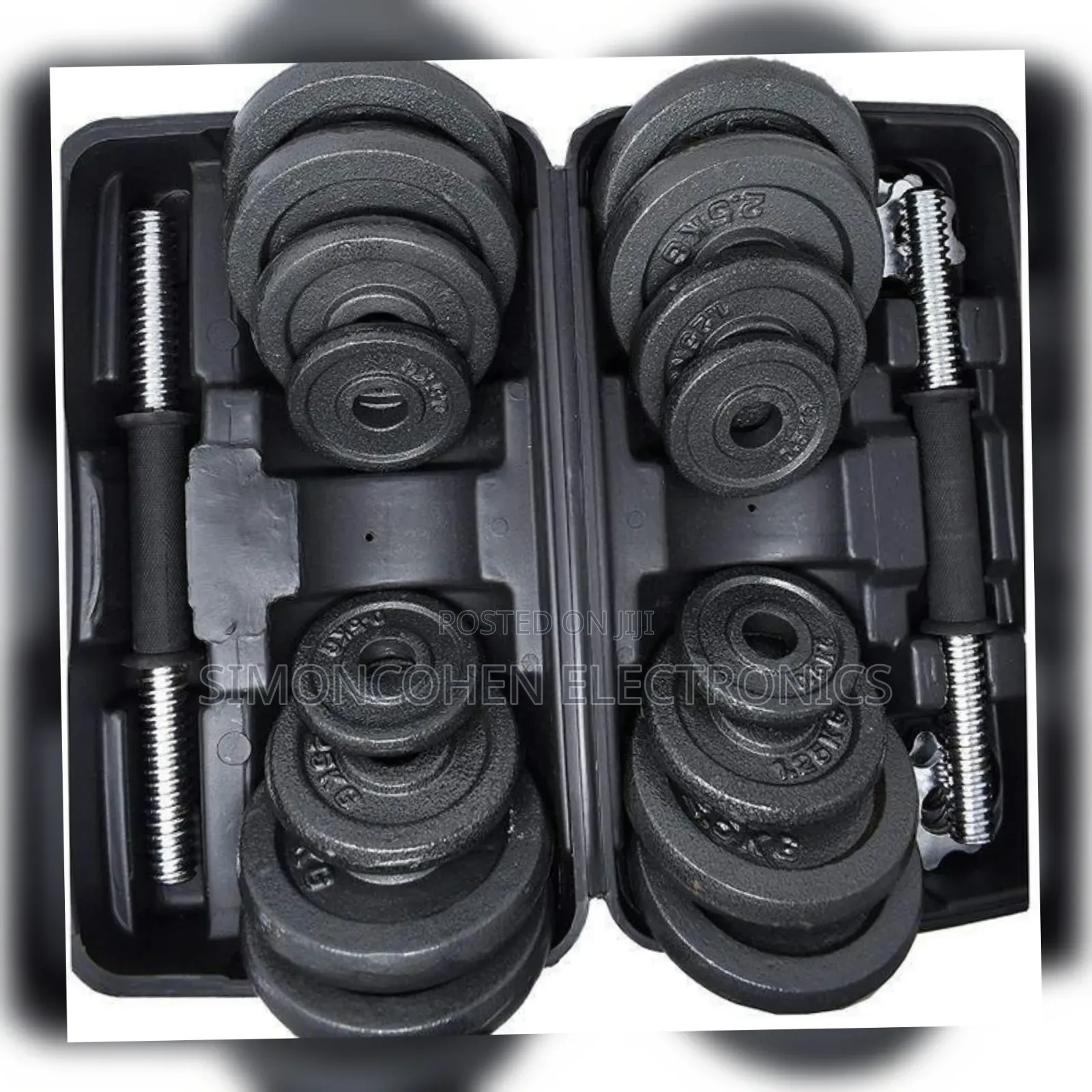 30kg Adjustable Dumbbell Barbell Weight Set
