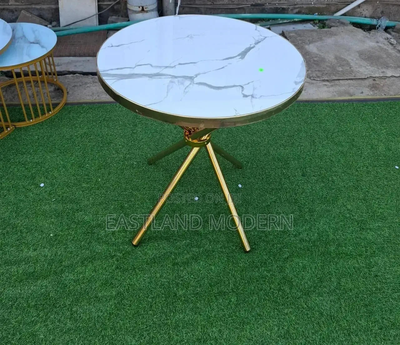 Coffee Table With Marble Sheet Effe