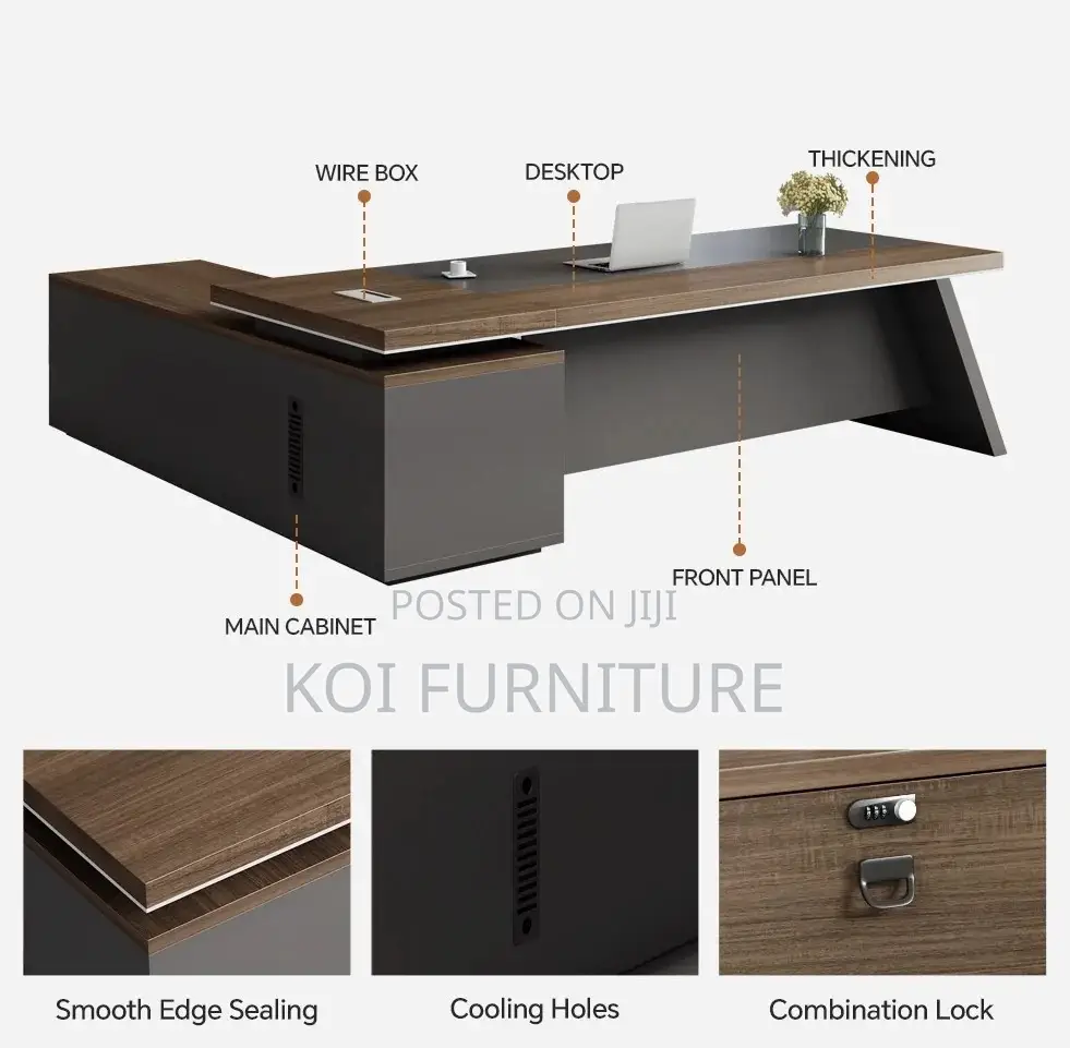 Office Desk; 1.6m Executive Modern Advanced Presidential Desk