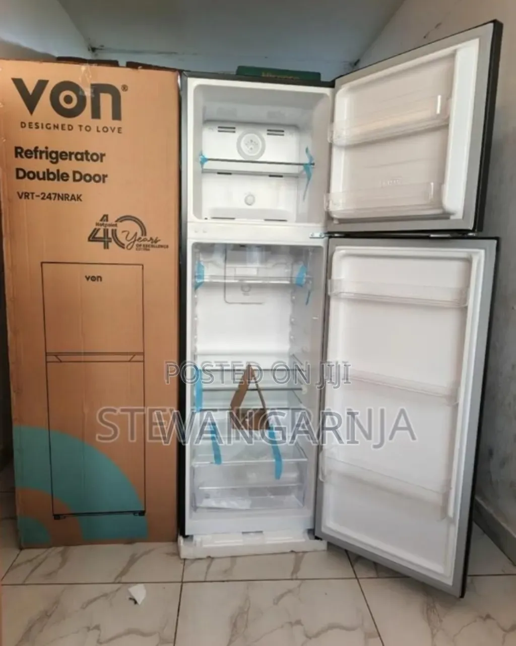 Double Doored Von 334l Fridge