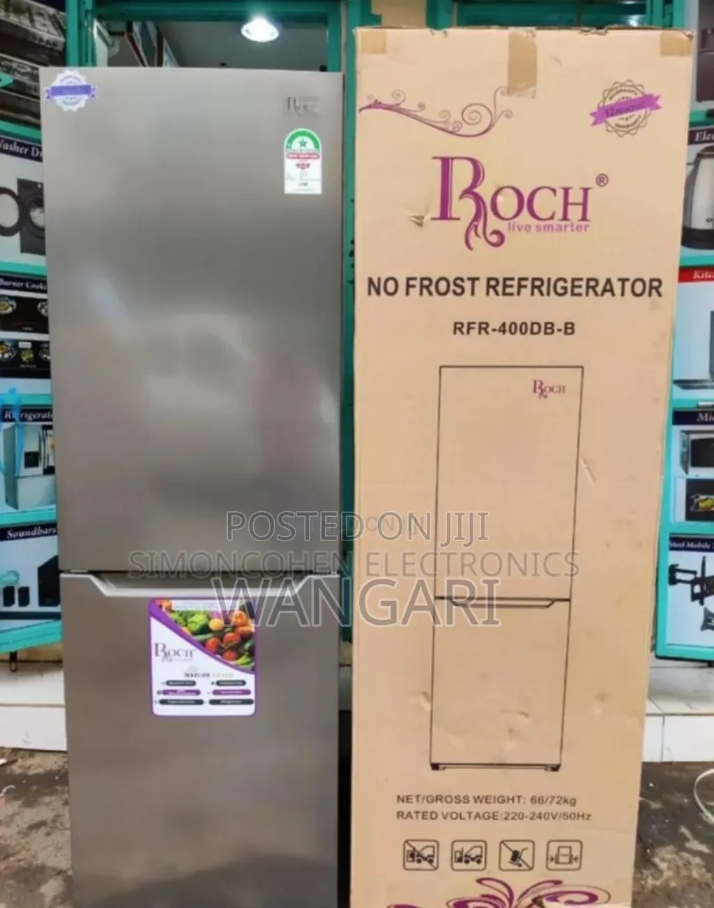 Double Doored New Roch 330l Fridge